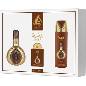 LATTAFA Pride Masa комплект Парфюмна вода 100 ml + Парфюмна вода 20 ml + Спрей за тяло 200 ml