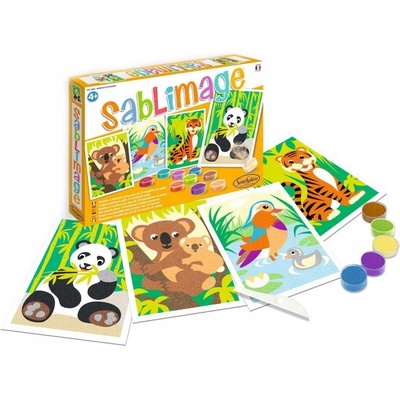 Sablimage Pískové obrázky Ohrožená zvířata – Zboží Mobilmania