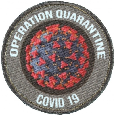 Textilní nášivka Operation Quarantine - písková, A.C.M.