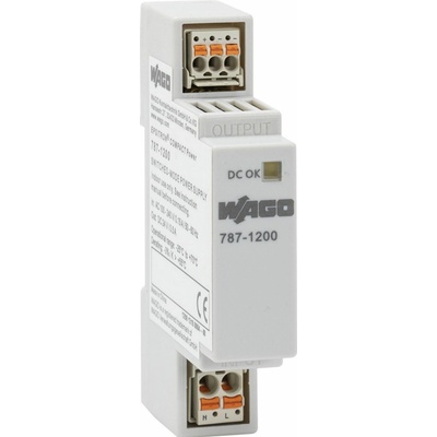 Spínaný napájecí zdroj Compact 1fáz. 24V DC 0,5 A LED dioda DC-OK WAGO 787-1200
