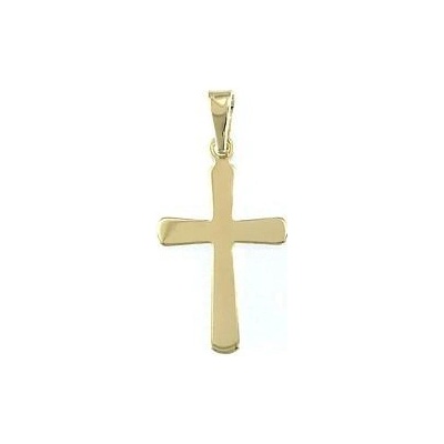 Infinitysilver Stříbrný pozlacený přívěsek křížek hladký 44142hlG