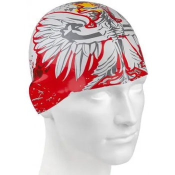 Image 1 of Mad Wave плувна шапка mad wave poland swim cap бяло/червен