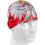 Mad Wave плувна шапка mad wave poland swim cap бяло/червен