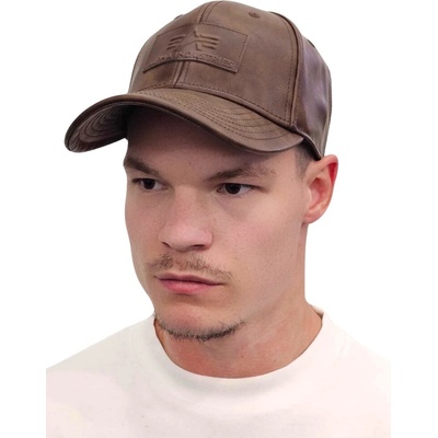 Alpha Industries PU LOGO CAP hunter brown hnedá piesková