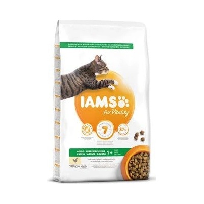 IAMS for Vitality Adult Cat Food with Fresh Chicken 10 kg