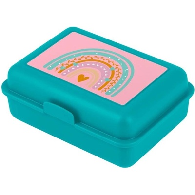 Baagl A-34192 Dúha desiatový box s polohovateľnou plastovou prepážkou 17,8 x 12,2 x 6 cm tyrkysový