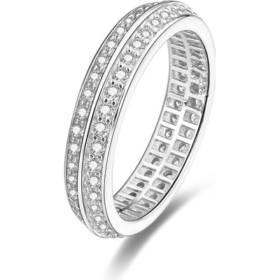 Nubis Stříbrný prsten se zirkony NB 5094