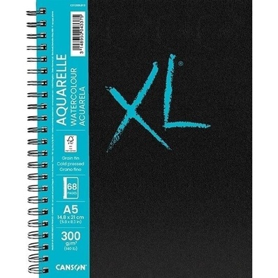 Canson Book Wire Bound Long Side XL Watercolour Скицник 34 A5 300 g Portrait (C31200L013)