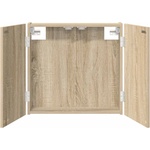 vidaXL Кабинет за дартборд Дъб сонома 56 x 12 x 53, 5 см (8006662)