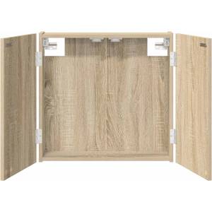 vidaXL Кабинет за дартборд Дъб сонома 56 x 12 x 53, 5 см (8006662)