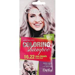 Delia Cosmetics Cameleo Оцветяващ шампоан саше, 10.22 Rose Blonde, 40 ml - ozone