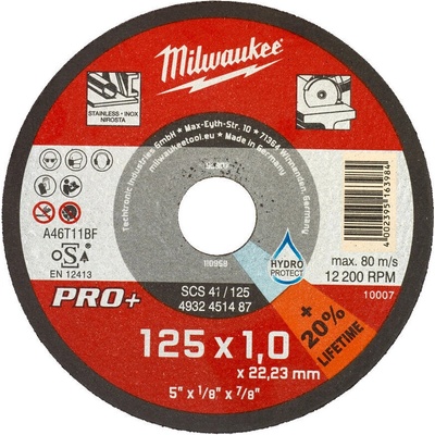 Milwaukee Диск за рязане на Inox 125 x 1 PRO+