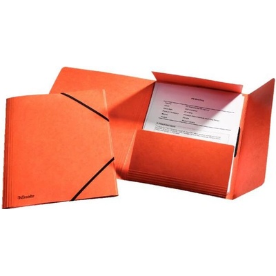 Prešpánový obal s gumičkou Esselte oranžový