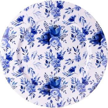 Qx impex kft IRIS калайдисана тава синьо цвете 33x1, 5cm 81065 (81065)