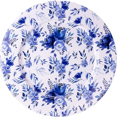 Qx impex kft IRIS калайдисана тава синьо цвете 33x1, 5cm 81065 (81065)