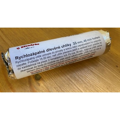 U Džoudyho Rychlozápalné dřevěné uhlíky 33 mm – Zbozi.Blesk.cz