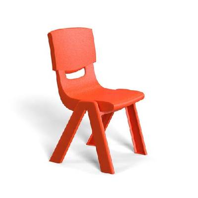 Детски стол Chico, пластмасов, с облегалка, червен, 41 х 35 х 62 cm (HY-0529/RED)