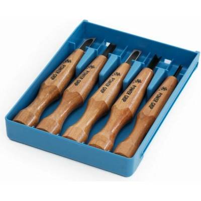 MIKISYO Sada řezbářských dlát MIKISYO Power Grip Blue - 5 kusů
