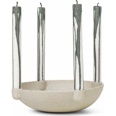 Ferm Living Svícen Bowl large, light grey
