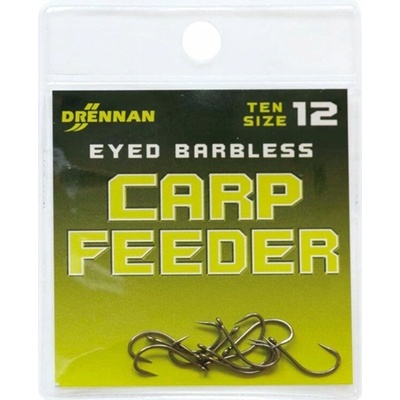 Drennan bez Protihrotu Eyed Carp Feeder Barbless veľ.14 10 ks