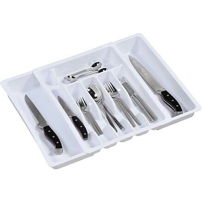 KESPER Variabilný príborník, 6 alebo 8 priehradiek, plast, biely KESPER 30086