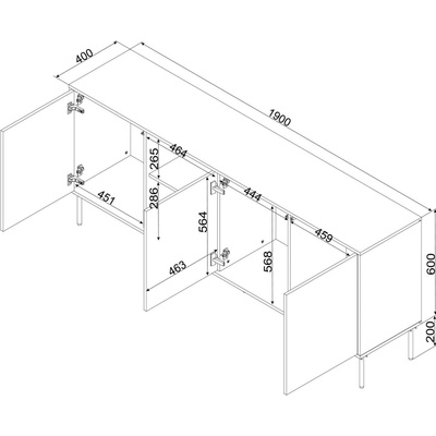 Cama Meble Inserto 400230