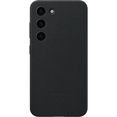 Samsung Leather Cover EF-VS911LBE - оригинален кожен кейс (естествена кожа) за Samsung Galaxy S23 (черен)