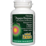 Natural Factors Papaya Enzymes with Amylase and Bromelain, 60 таблетки, Natural Factors (1748 NF)