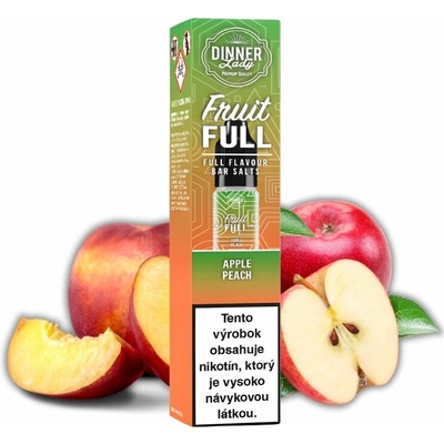 Dinner Lady BAR SALTS Fruit FULL Apple Peach 10 ml 20 mg