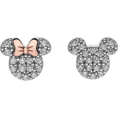 Disney stříbrné náušnice pecky Mickey and Minnie Mouse E905016UZWL