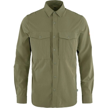 Fjällräven Мъжка риза с копчета Fjällräven Abisko Trekking Shirt - Light Olive (033-1278-0412)