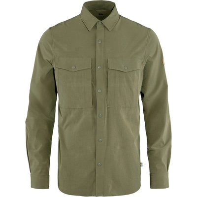 Fjällräven Мъжка риза с копчета Fjällräven Abisko Trekking Shirt - Light Olive (033-1278-0412)