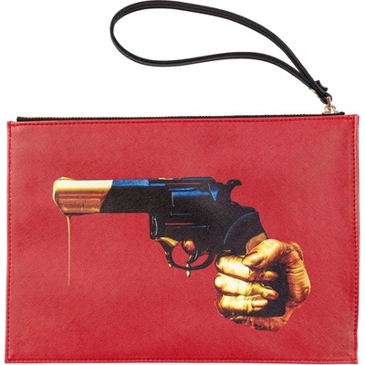 Seletti Taštička TOILETPAPER REVOLVER 21 x 15,5 cm červená