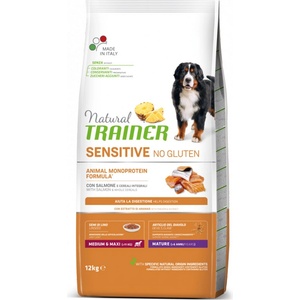 Natural Trainer Трейнер Натурал Сензитив Сьомга Зрял Среден & Макси 12 кг