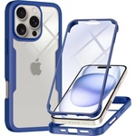 Techsuit Калъф - Techsuit ColorVerse 360 Series + Стъклен протектор - iPhone 16 Pro - Син