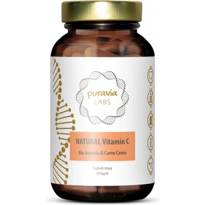 Puravia Přírodní vitamín C BIO Acerola + Camu camu 60 kapslí