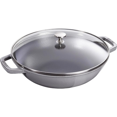 Staub Wok 30 cm, grafitově šedá, litina