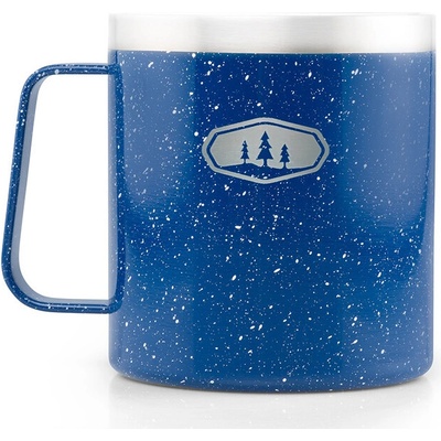 GSI Outdoors Dvojplášťový hrnček Glacier modrá škvrna 444 ml