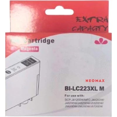 Neomax Глава за Brother DCP J4120DW/MFC J4420DW/J4620DW/J4625DW/J5320DW/J5620DW/J5625DW/J5720DW - Magenta - BI-LC223XLM - Neomax - Неоригинална, заб: 10 ml капацитет (BI-LC223XLM)
