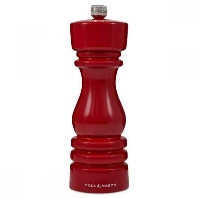 Мелничка за сол LONDON - 18 см. - цвят червен гланц (Cole & Mason H 233099)