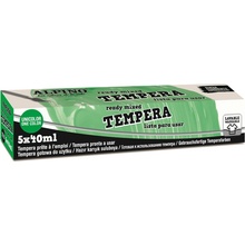 Alpino Balení 5 temper 40 ml Bíla