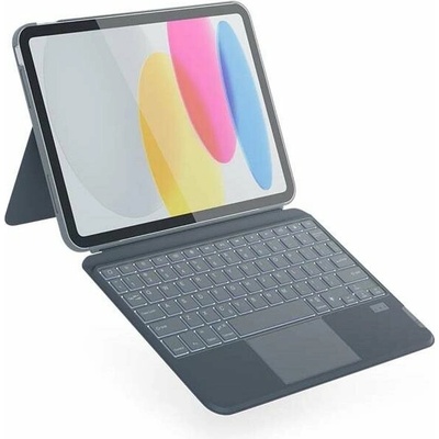 Epico podsvietená klávesnica s puzdrom iPad 11 M4 QWERTY/ 90311101300003 sivá