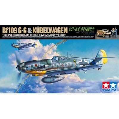 Tamiya Messerschmitt Bf 109 G 6 & Kübelwagen Type 82 Set 1:48