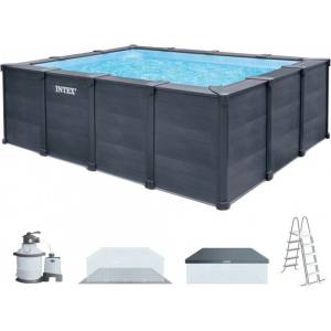 Intex Басейн с твърди стени 26396np от pvc панели с размери 400х300х124 (3529669)
