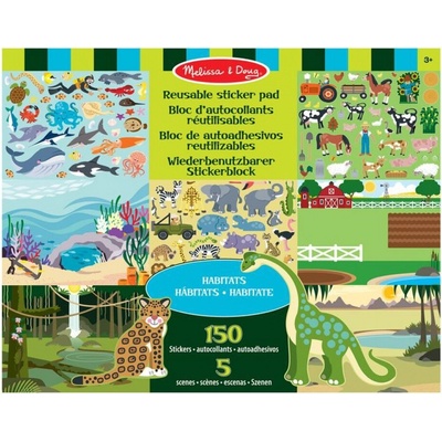 Melissa & Doug samolepky s podložkou farma