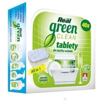 Real green clean tablety do myčky 40 ks