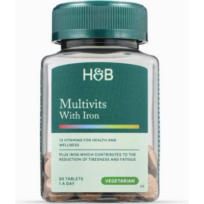 Holland & Barrett Multivitamins & Iron 60 tablet