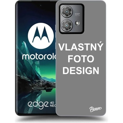 Picasee silikónové Motorola Edge 40 Neo - Vlastný design/motiv čierne
