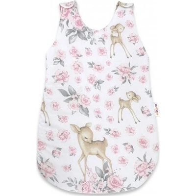 Baby Nellys Spací vak Srnka a růže růžová
