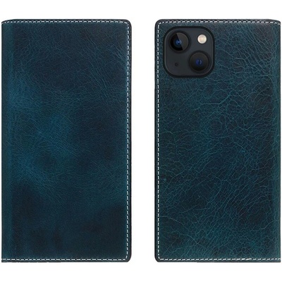 SLG Design pouzdro D7 Magsafe Italian Wax Leather pro iPhone 15 Plus - Blue